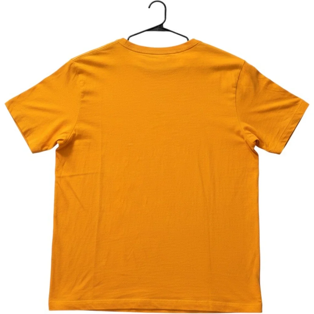 Nike Sportswear Mens XL‎ Orange Embroidered Futura Logo Short Sleeve T-Shirt Tee